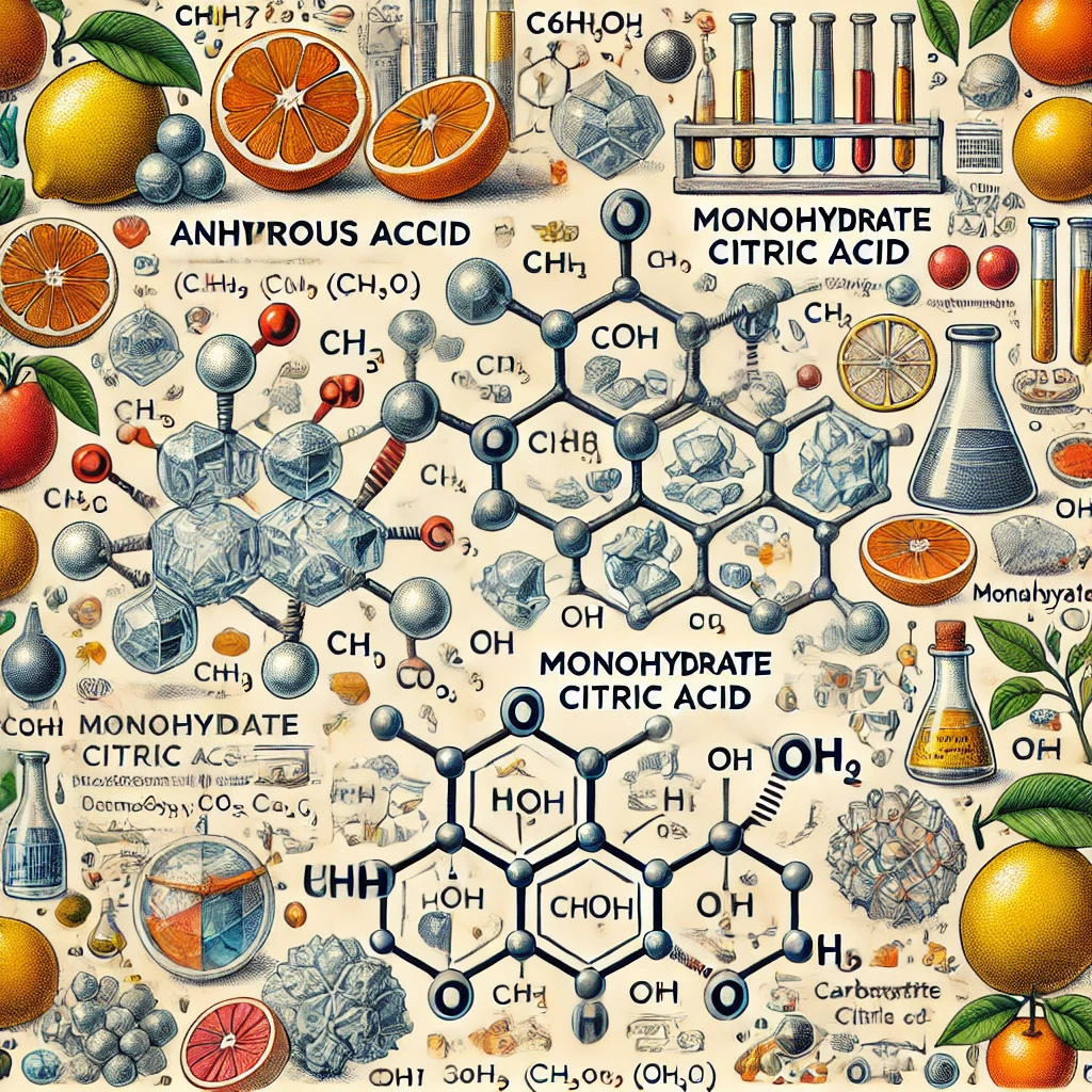 انواع و تفاوتهای سیتریک اسید